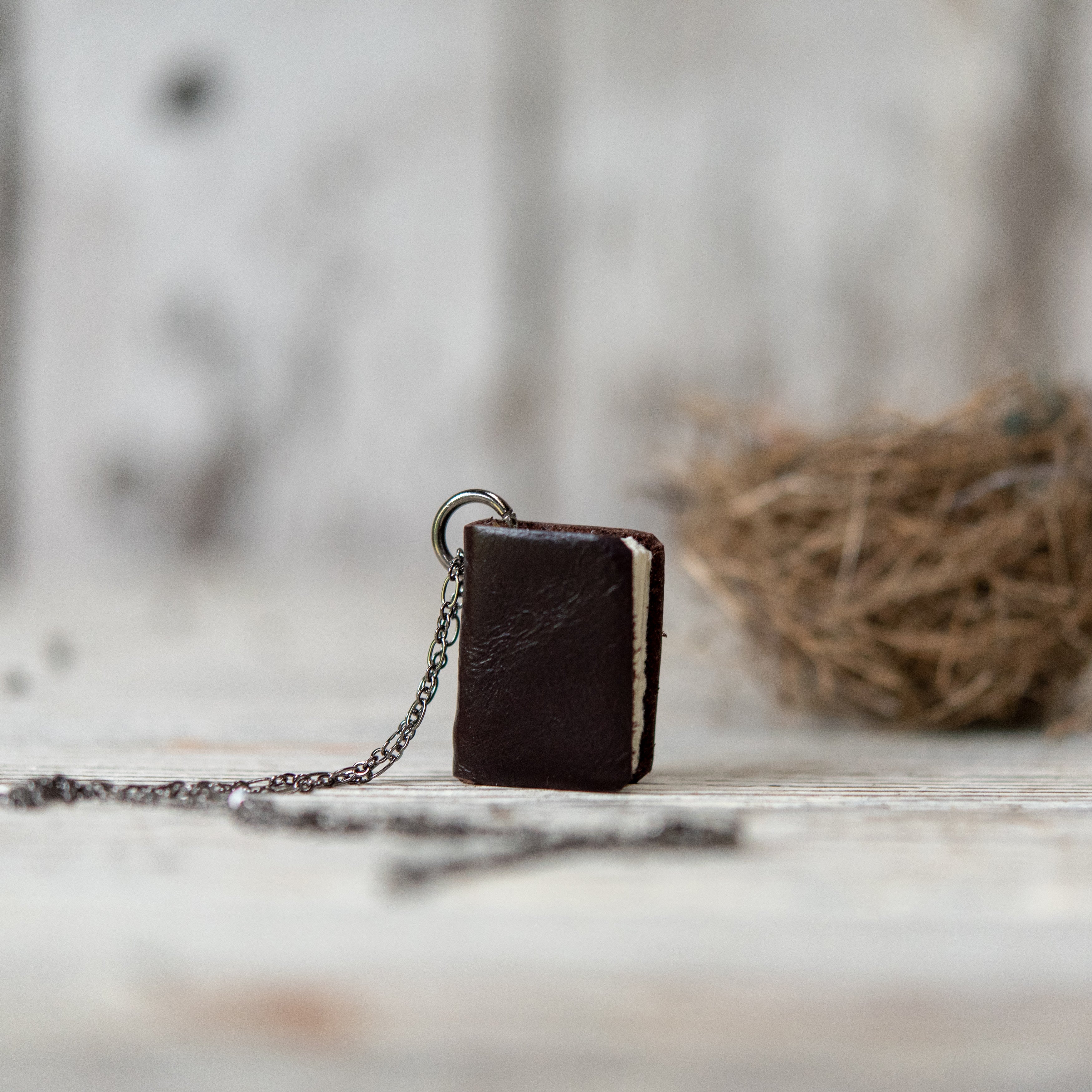 Book Necklace: Cacao