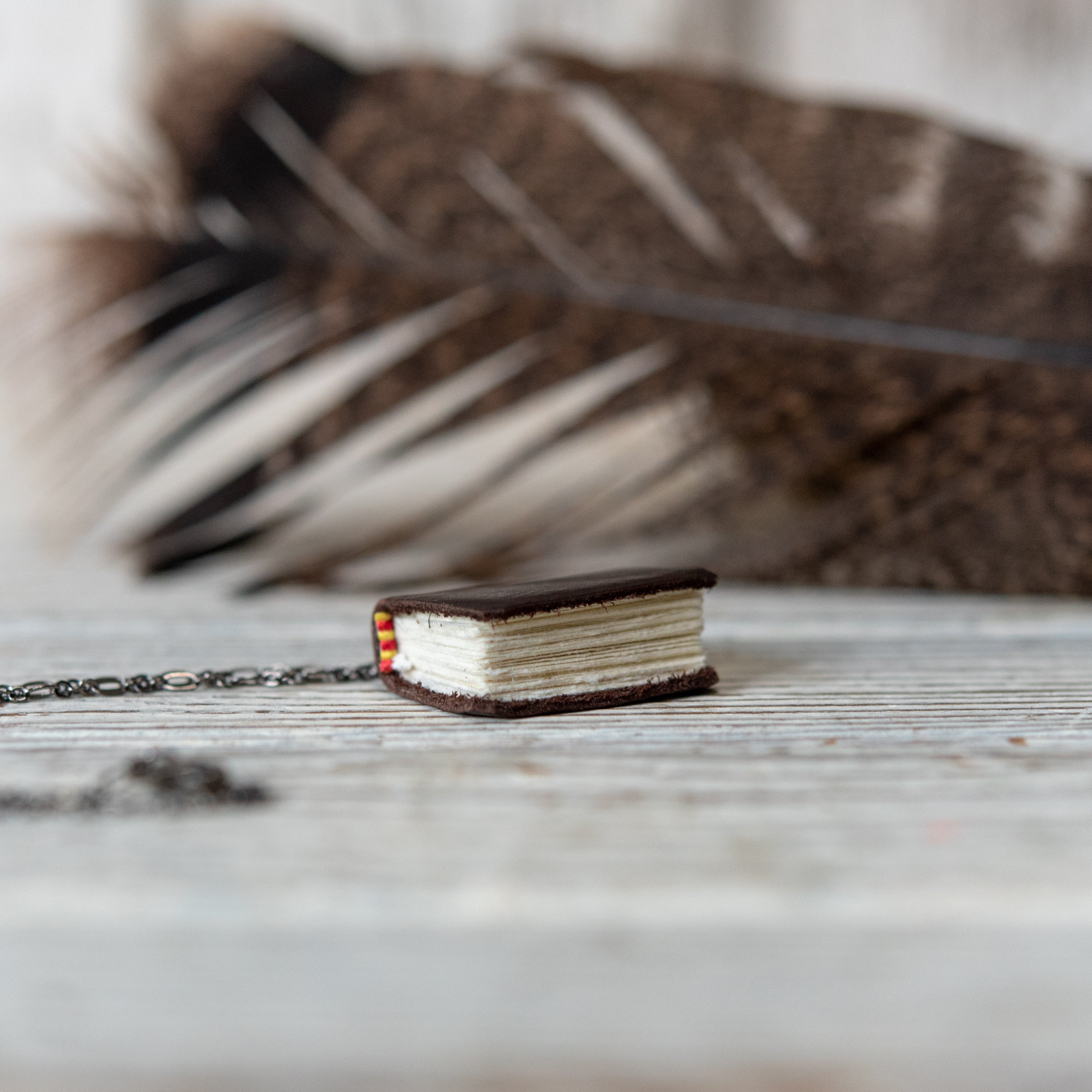 Book Necklace: Cacao