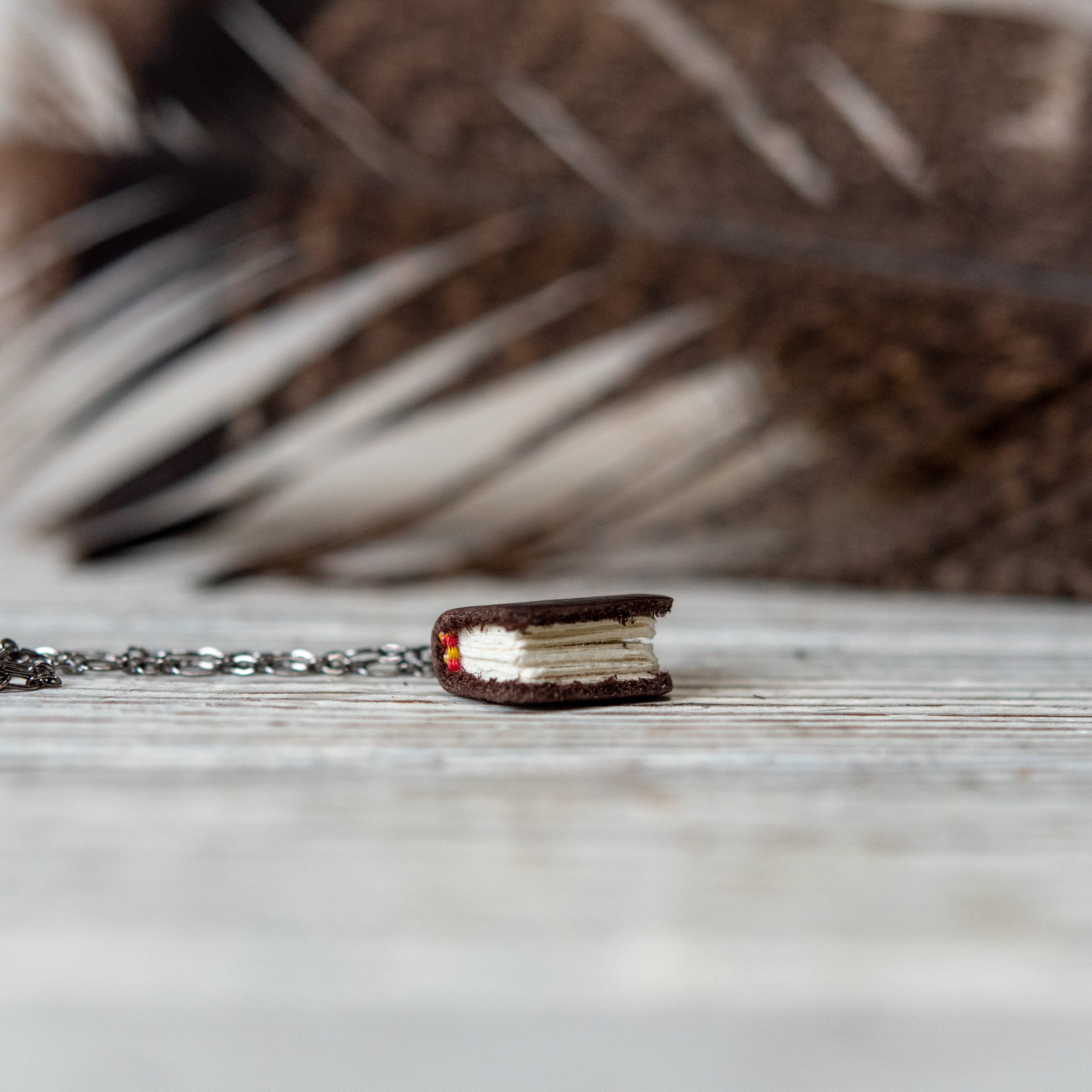 Book Necklace: Cacao