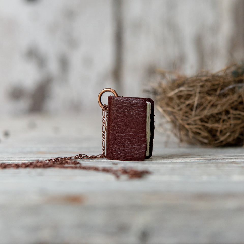 Book Necklace: Hellebore