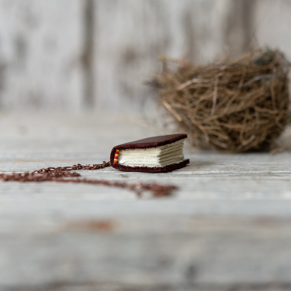 Book Necklace: Hellebore