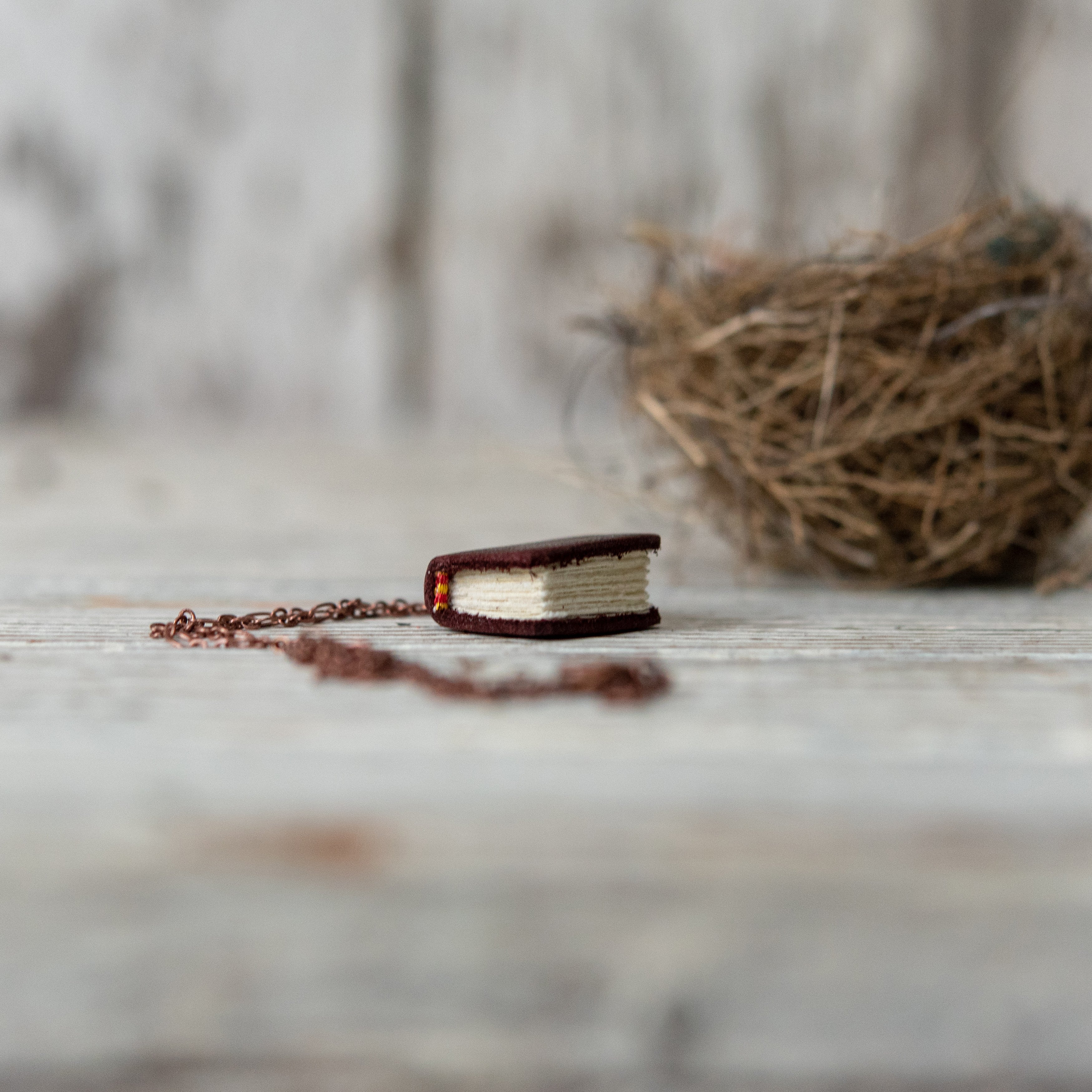 Book Necklace: Hellebore