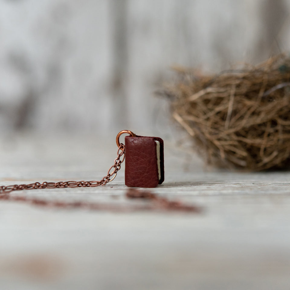 Book Necklace: Hellebore