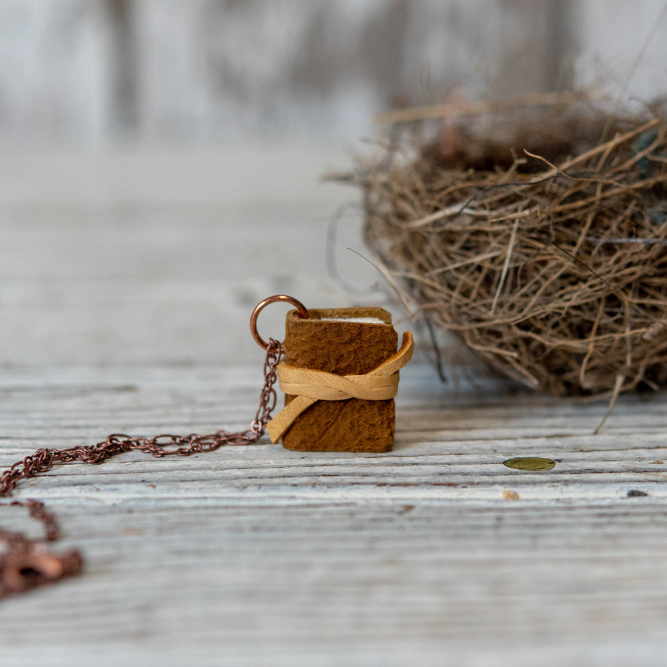 Book Necklace: Husk