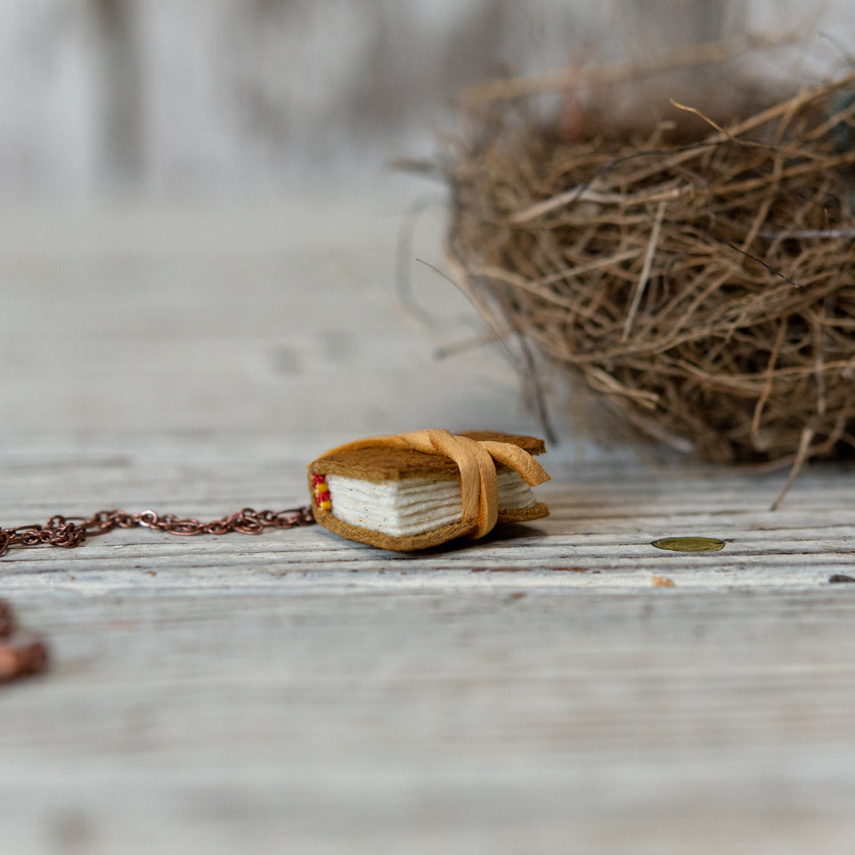 Book Necklace: Husk