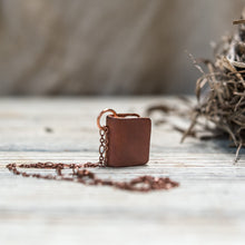 The Harper Book Necklace (brown)