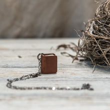 The Harper Book Necklace (brown)