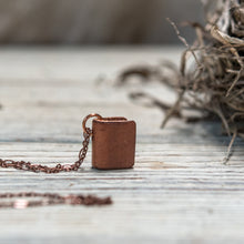 The Harper Book Necklace (brown)
