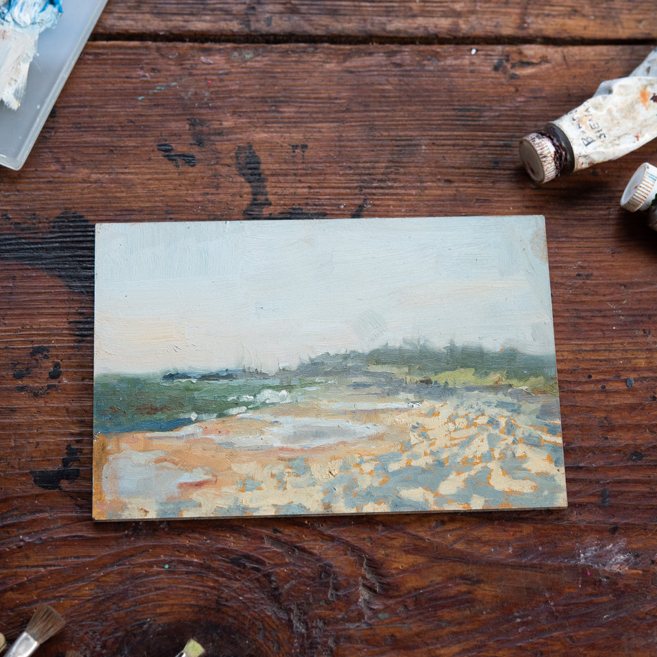 Original Plein Air Painting by Walter Kent: Cape Henlopen, 2020