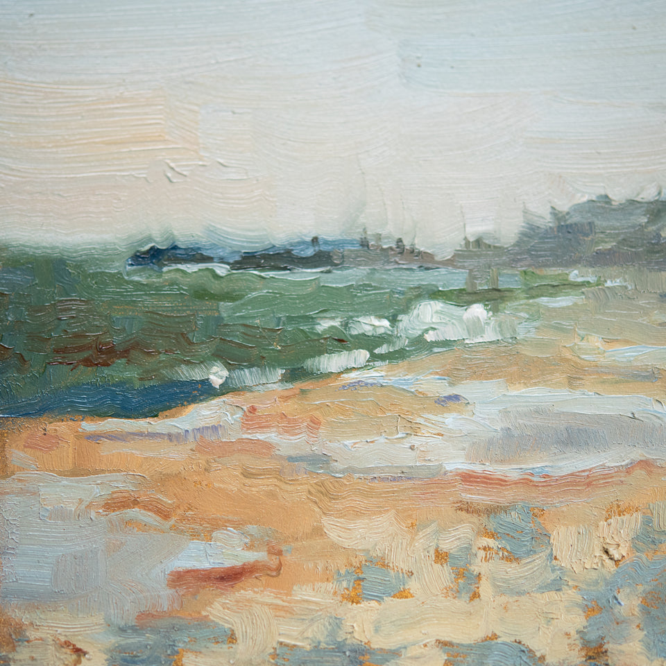 Original Plein Air Painting by Walter Kent: Cape Henlopen, 2020