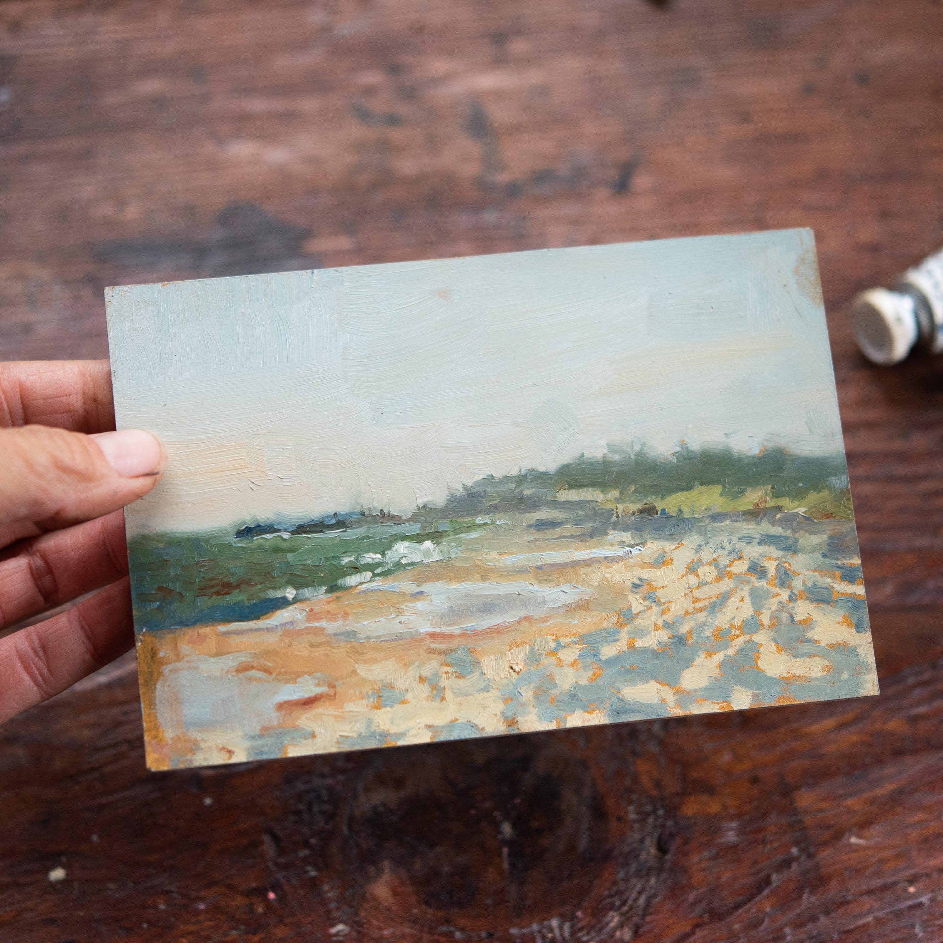 Original Plein Air Painting by Walter Kent: Cape Henlopen, 2020