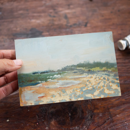 Original Plein Air Painting by Walter Kent: Cape Henlopen, 2020