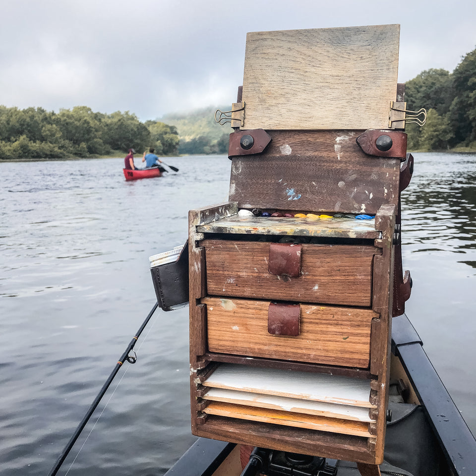 Original Plein Air Painting by Walter Kent: Delaware Water Gap No. 1, 2020