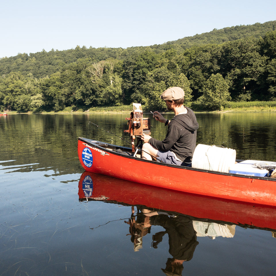 Original Plein Air Painting by Walter Kent: Delaware Water Gap No. 1, 2020