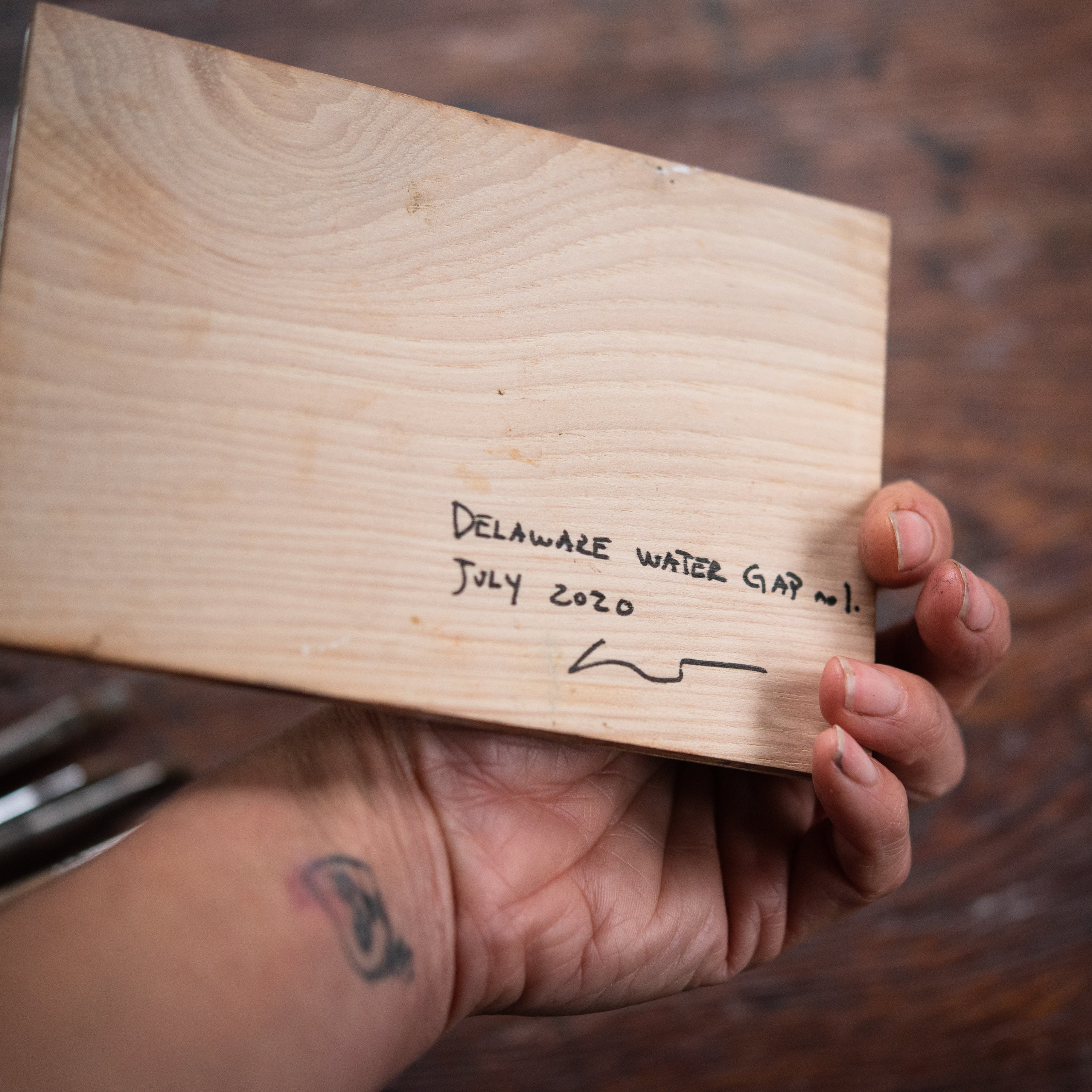 Original Plein Air Painting by Walter Kent: Delaware Water Gap No. 1, 2020