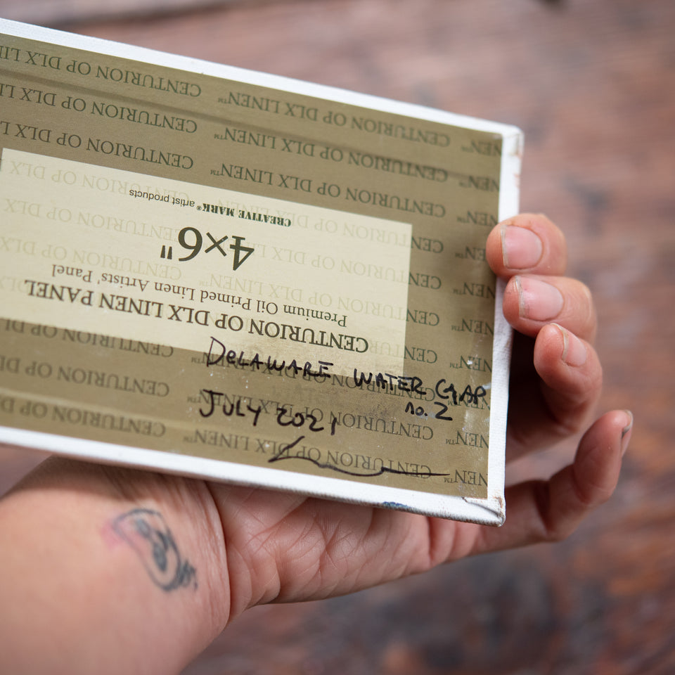 Original Plein Air Painting by Walter Kent: Delaware Water Gap No. 2, 2021