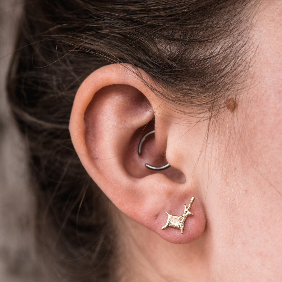 Foundlings Earrings: Alder (Unicorn)