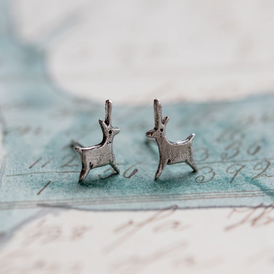 Foundlings Earrings: Alder (Unicorn)