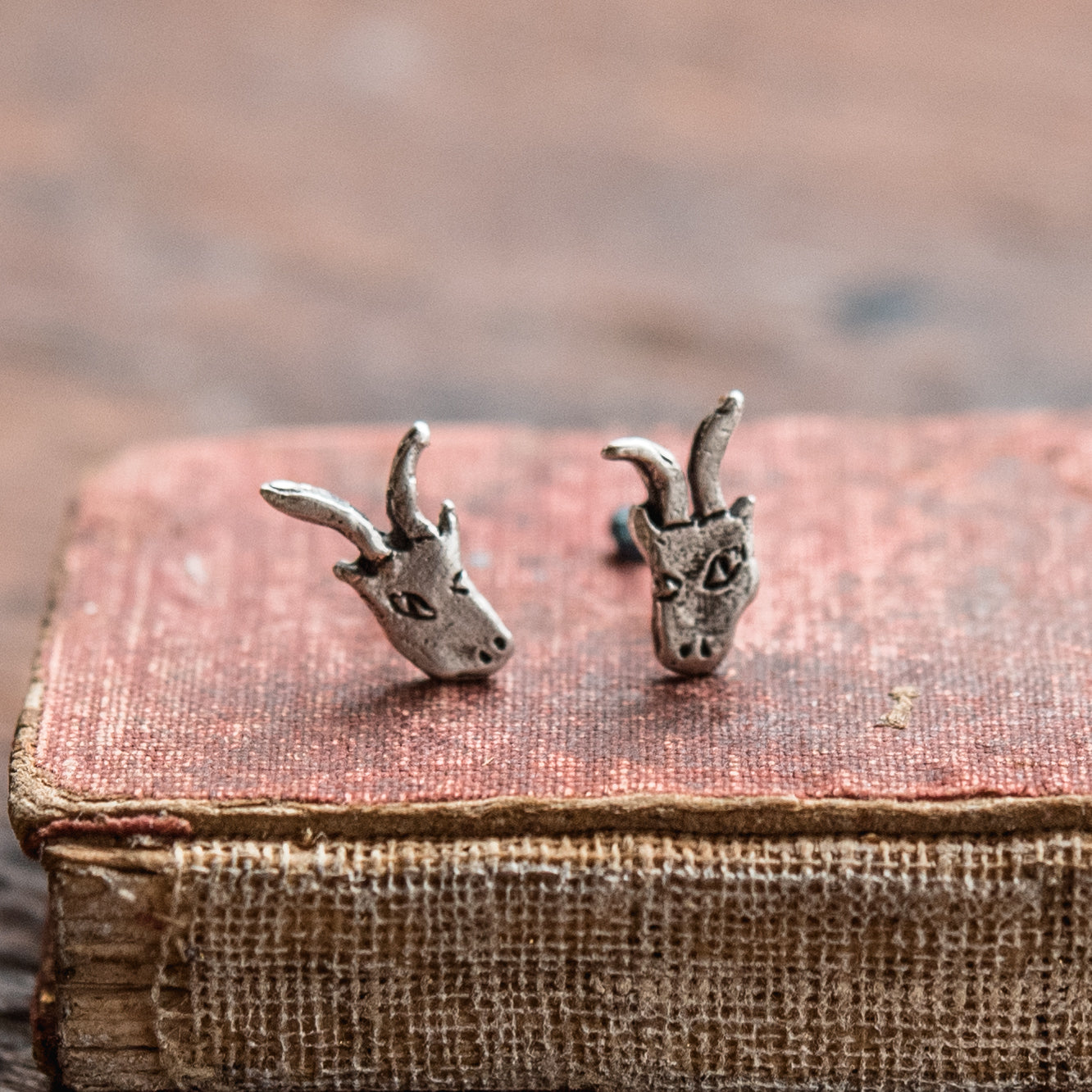 Foundlings Earrings: Ivy (Goat)