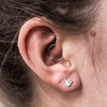 Foundlings Earrings: Opal (Flower)
