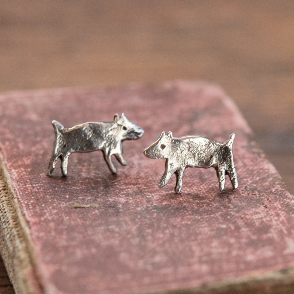 Foundlings Earrings: Talia (Dog)