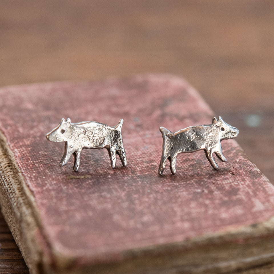Foundlings Earrings: Talia (Dog)