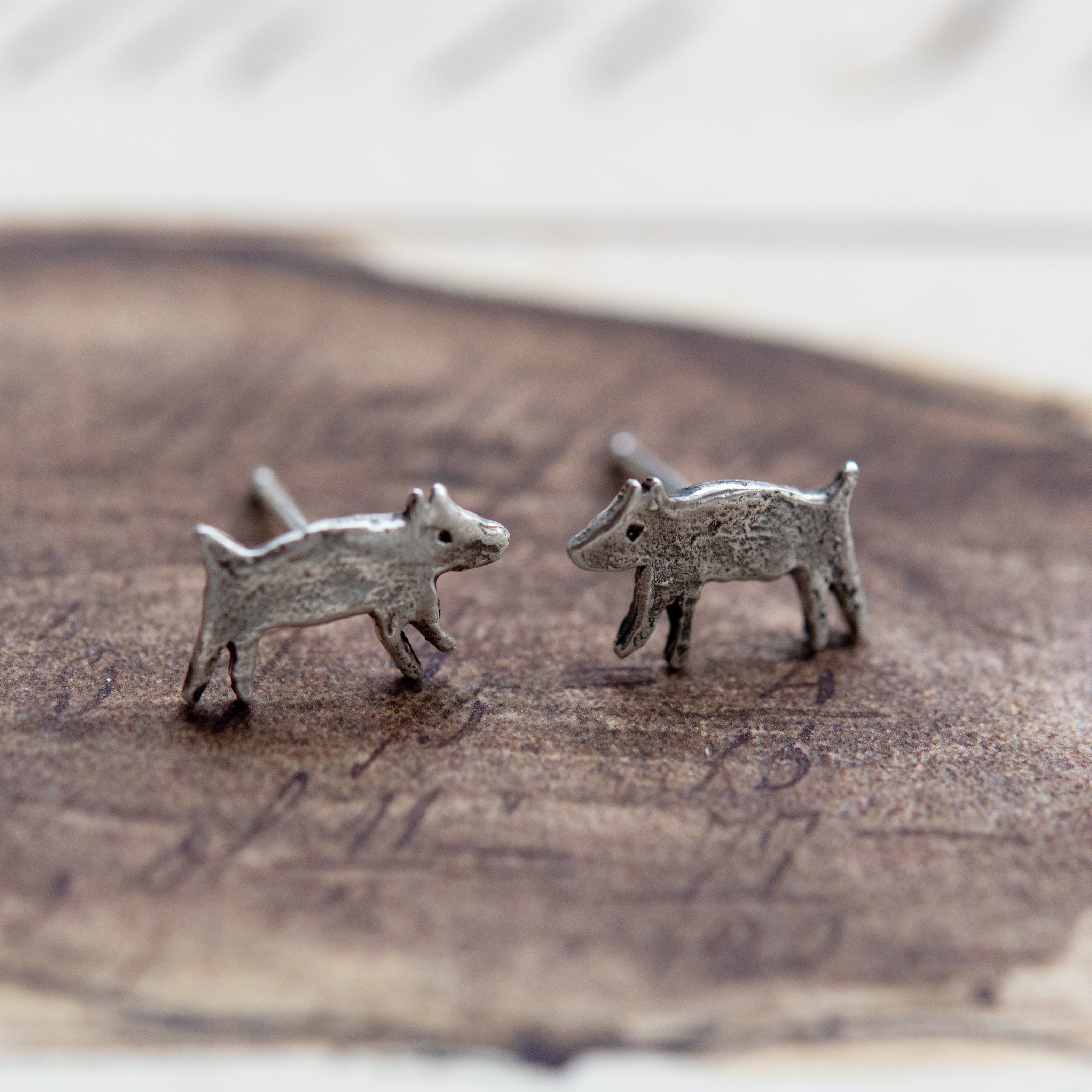Foundlings Earrings: Talia (Dog)