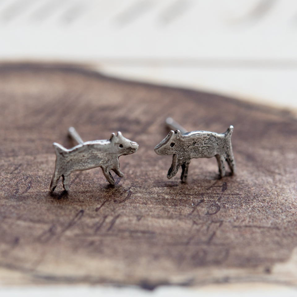 Foundlings Earrings: Talia (Dog)