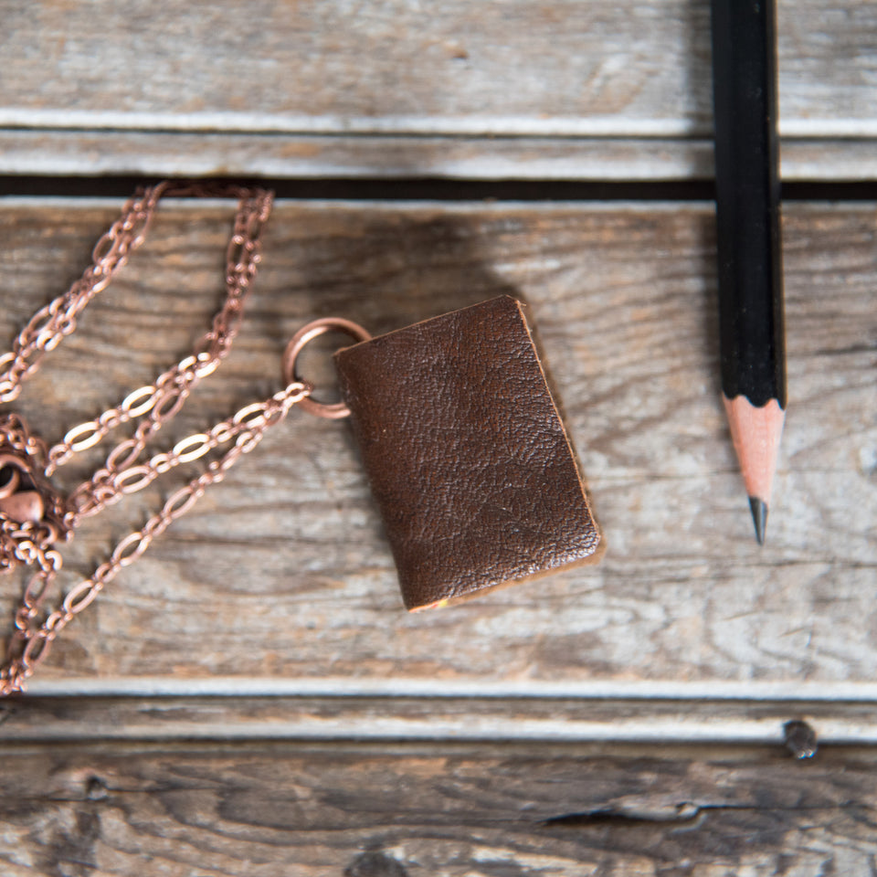 Ernest Large Book Necklace