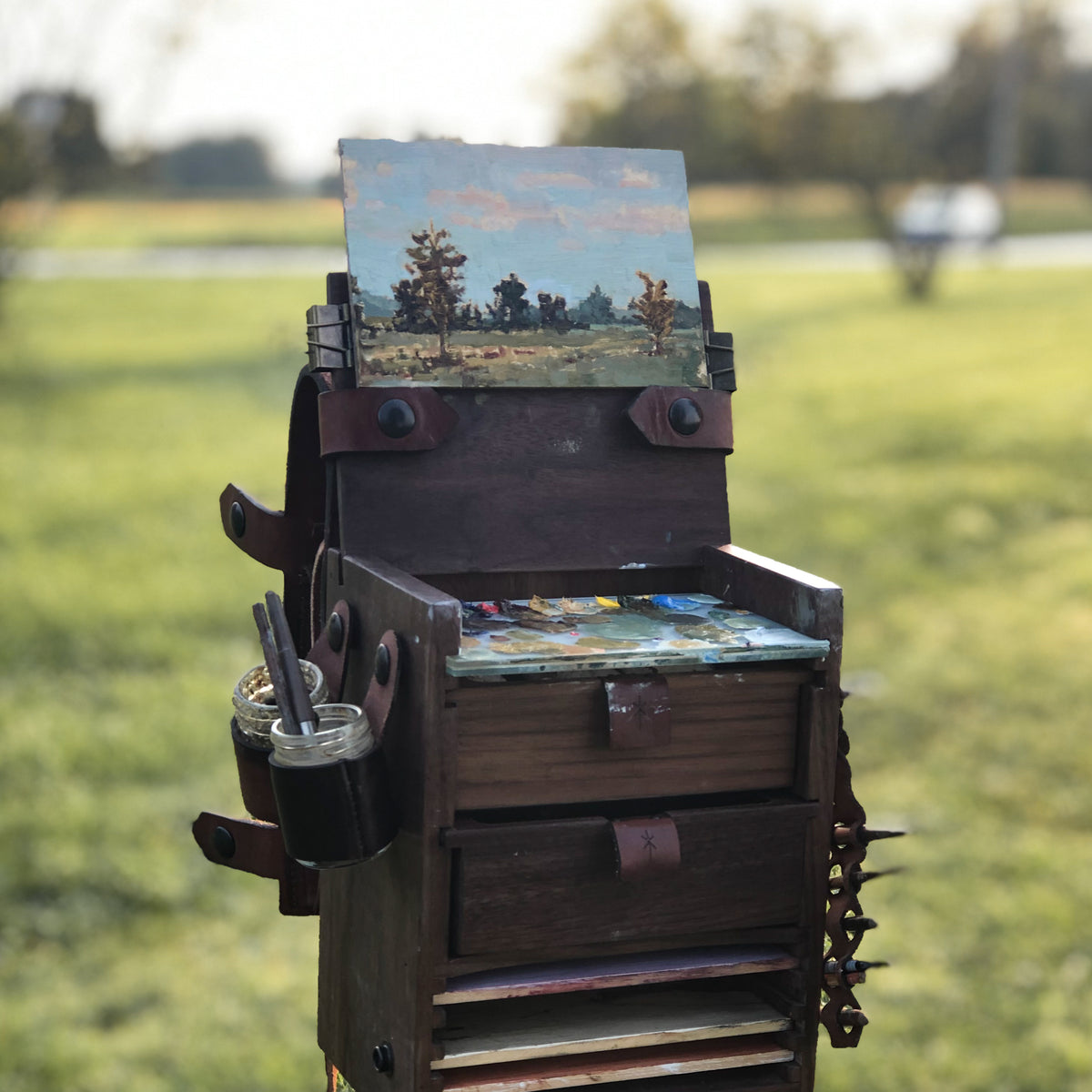 Original Plein Air Painting by Walter Kent Exton Park No. 1, 2020