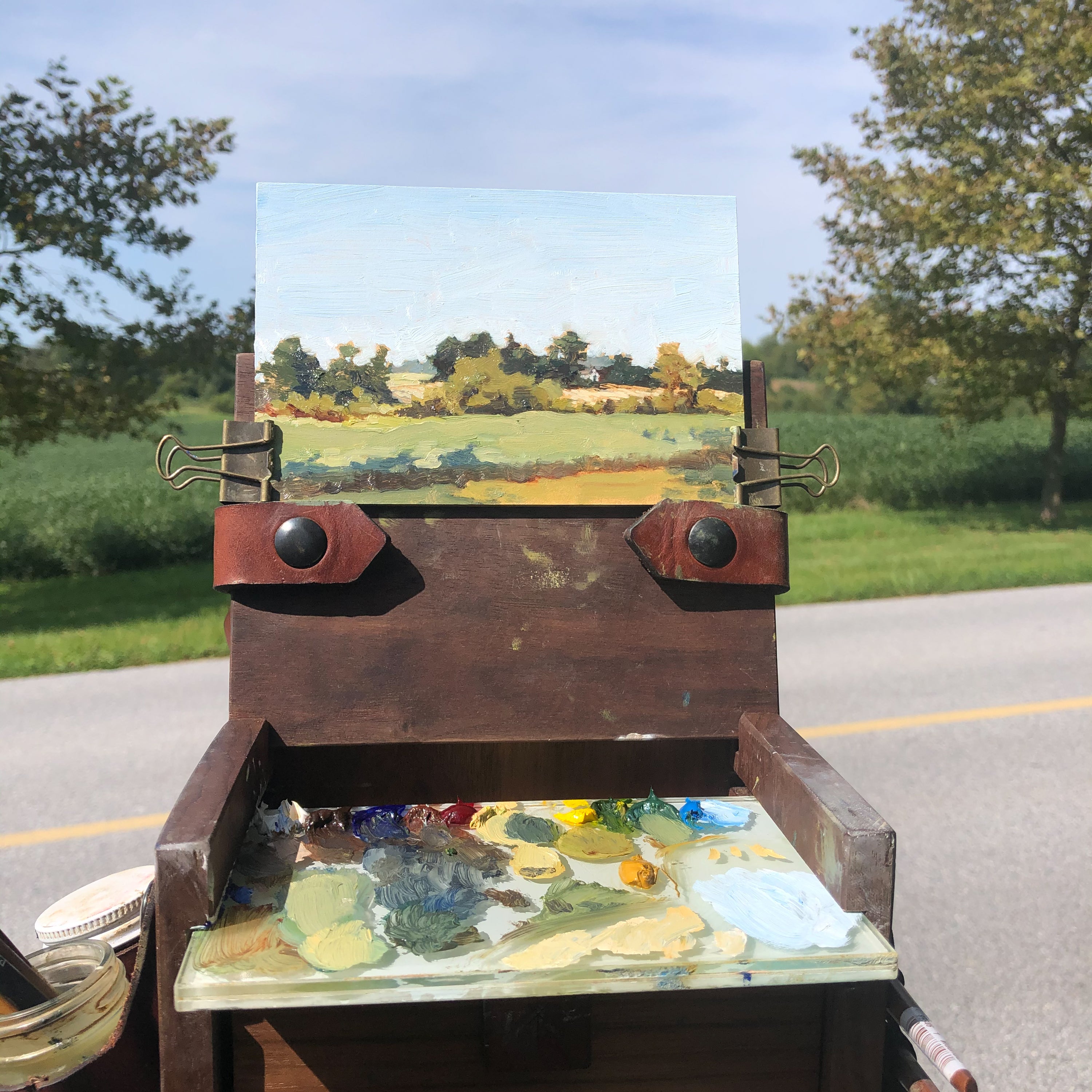 Original Plein Air Painting by Walter Kent: Exton Park No. 2, 2020