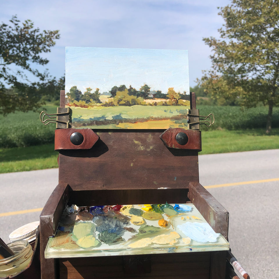 Original Plein Air Painting by Walter Kent: Exton Park No. 2, 2020