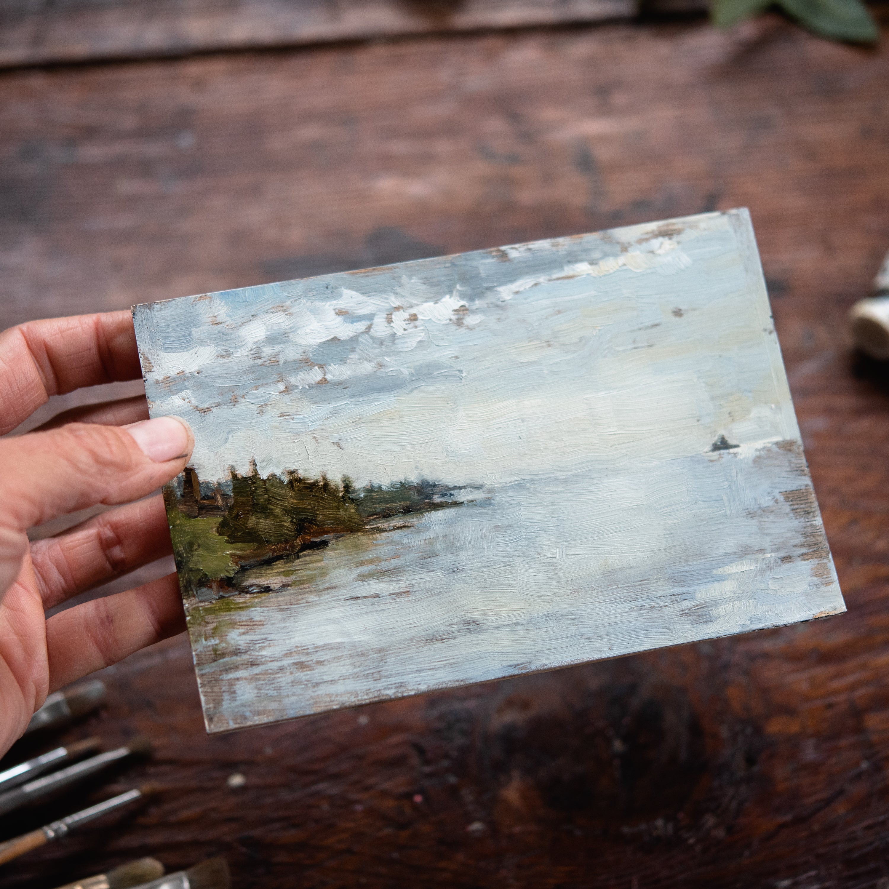 Original Plein Air Painting by Walter Kent: Fitger’s Inn, 2020