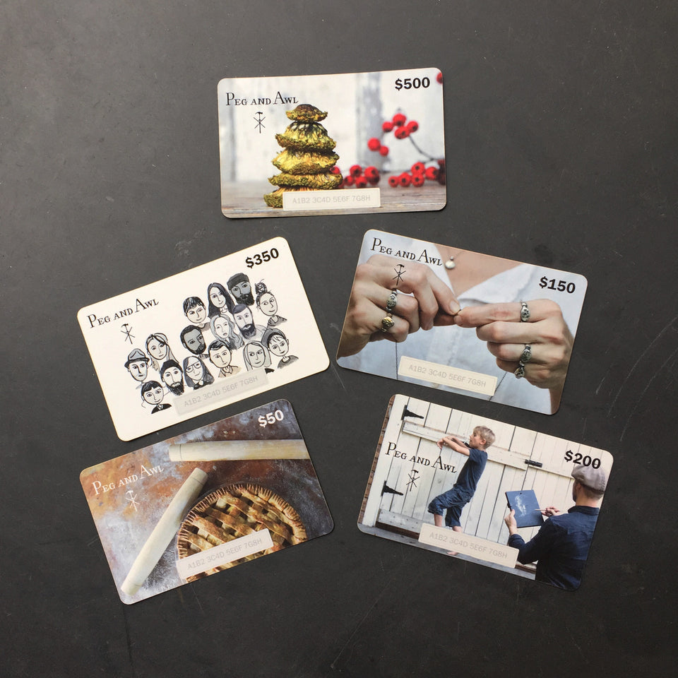 Peg and Awl Gift Card