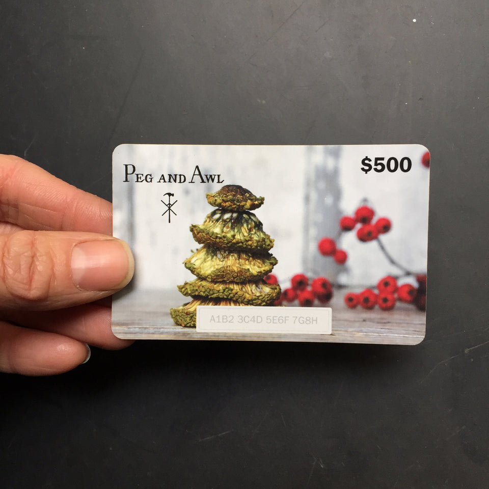 Peg and Awl Gift Card