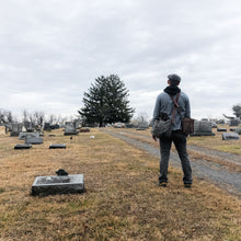 Original Plein Air Painting by Walter Kent: Grove Methodist Cemetery, 2020
