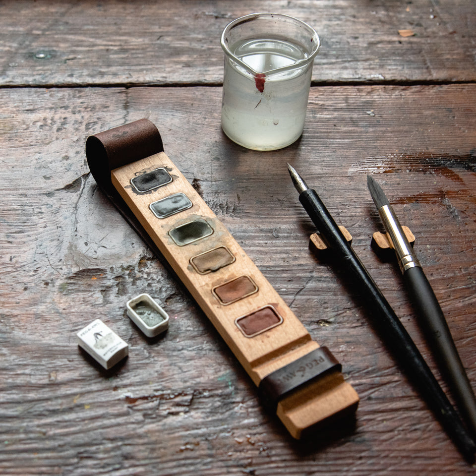 Handmade Paint with Brush Rest