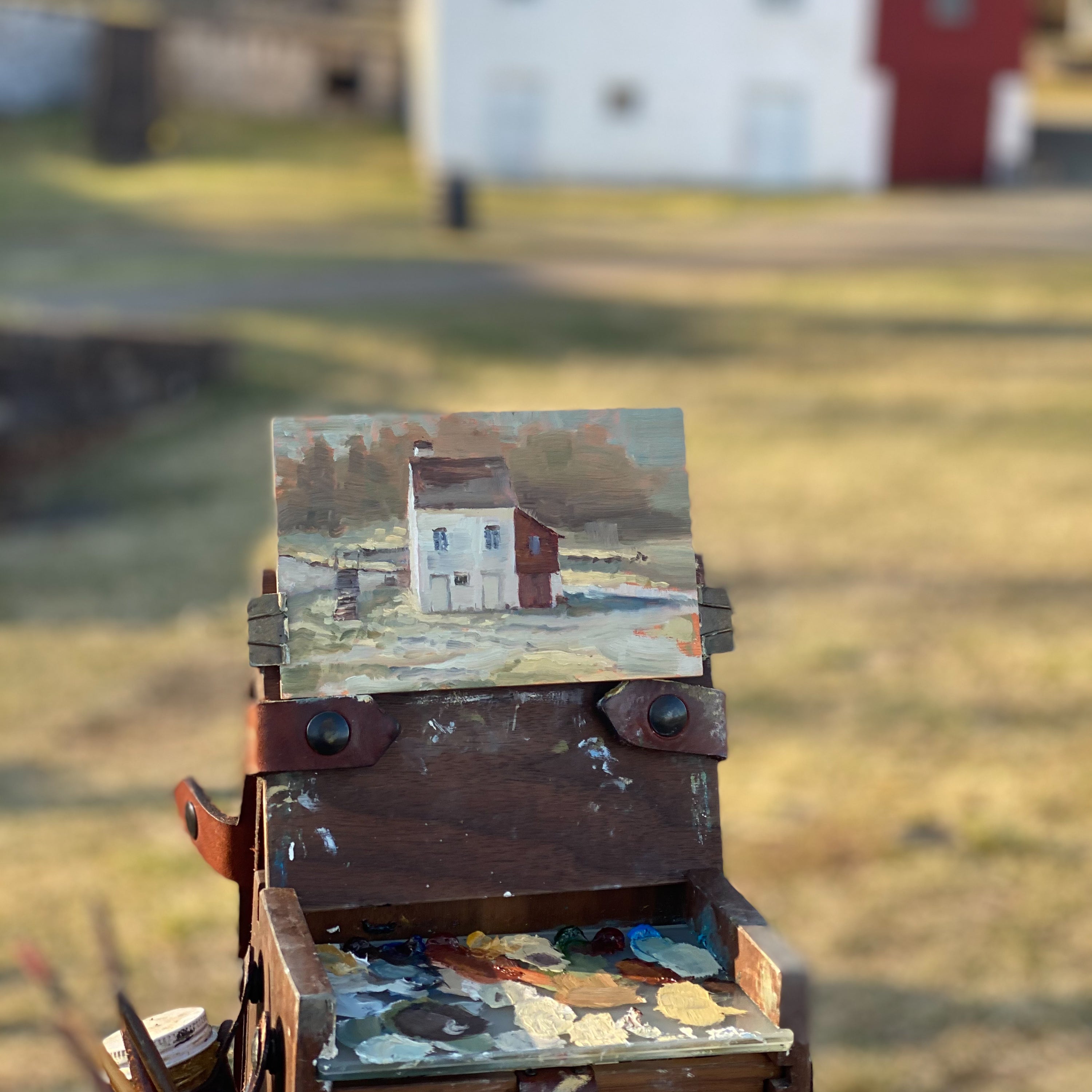 Original Plein Air Painting by Walter Kent: Hopewell Furnace, 2021