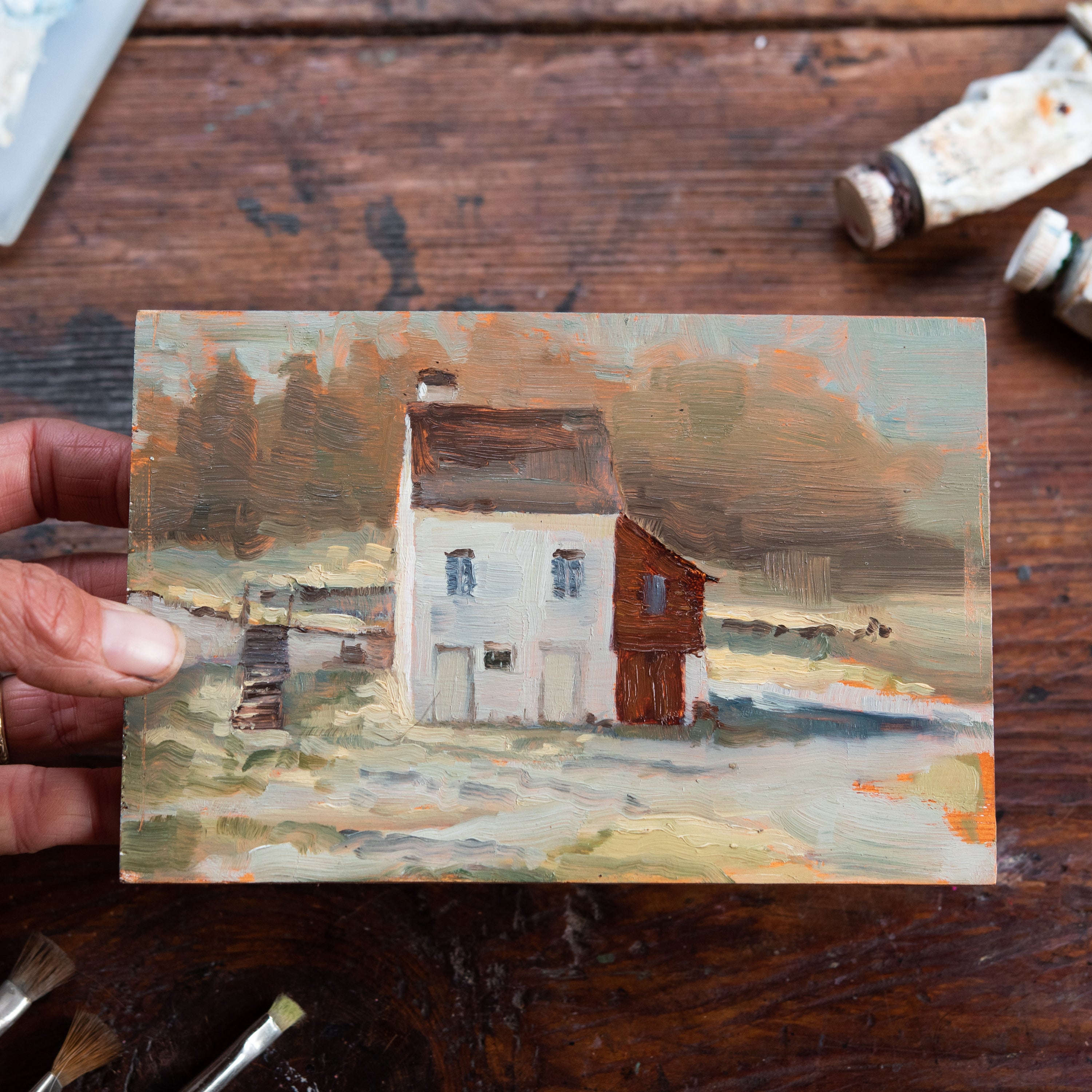 Original Plein Air Painting by Walter Kent: Hopewell Furnace, 2021