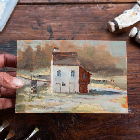 Original Plein Air Painting by Walter Kent: Hopewell Furnace, 2021