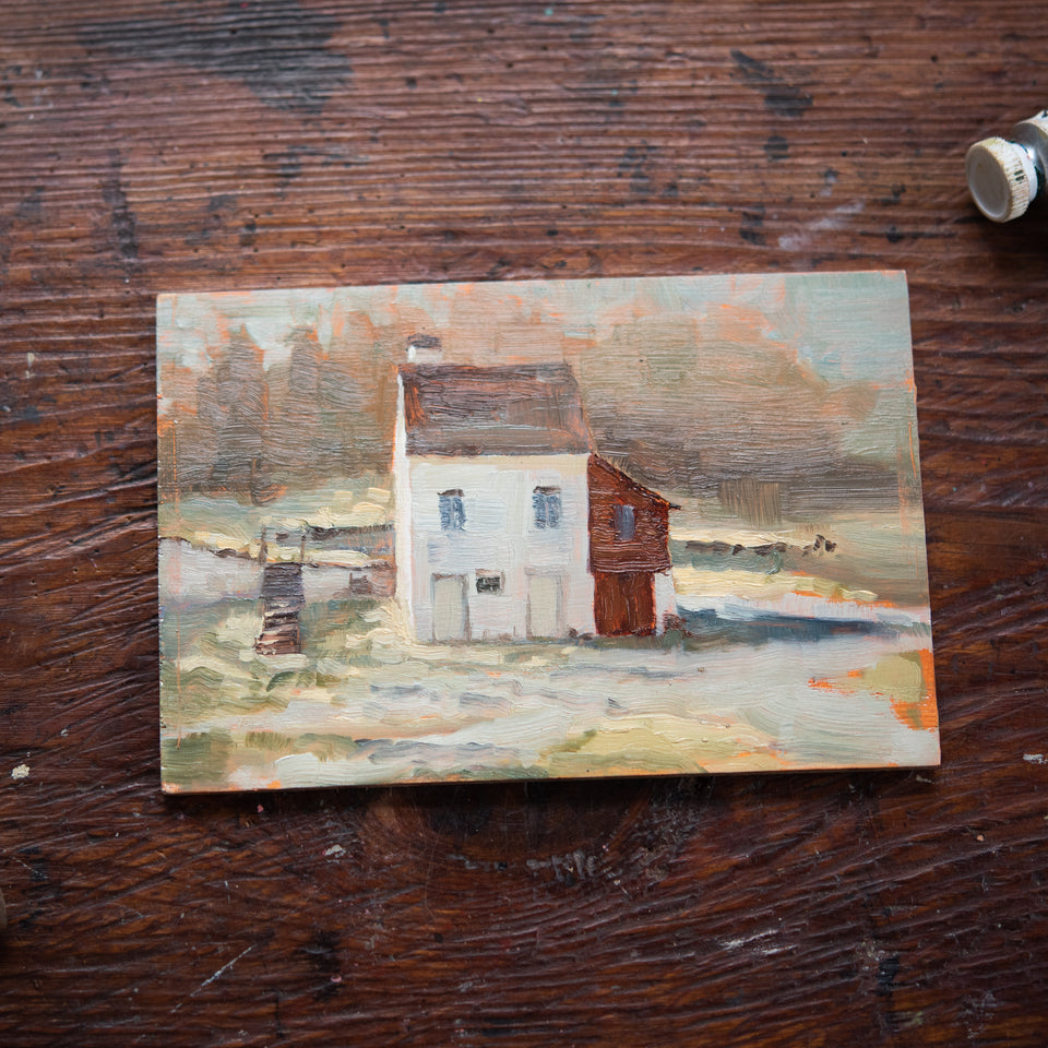 Original Plein Air Painting by Walter Kent: Hopewell Furnace, 2021