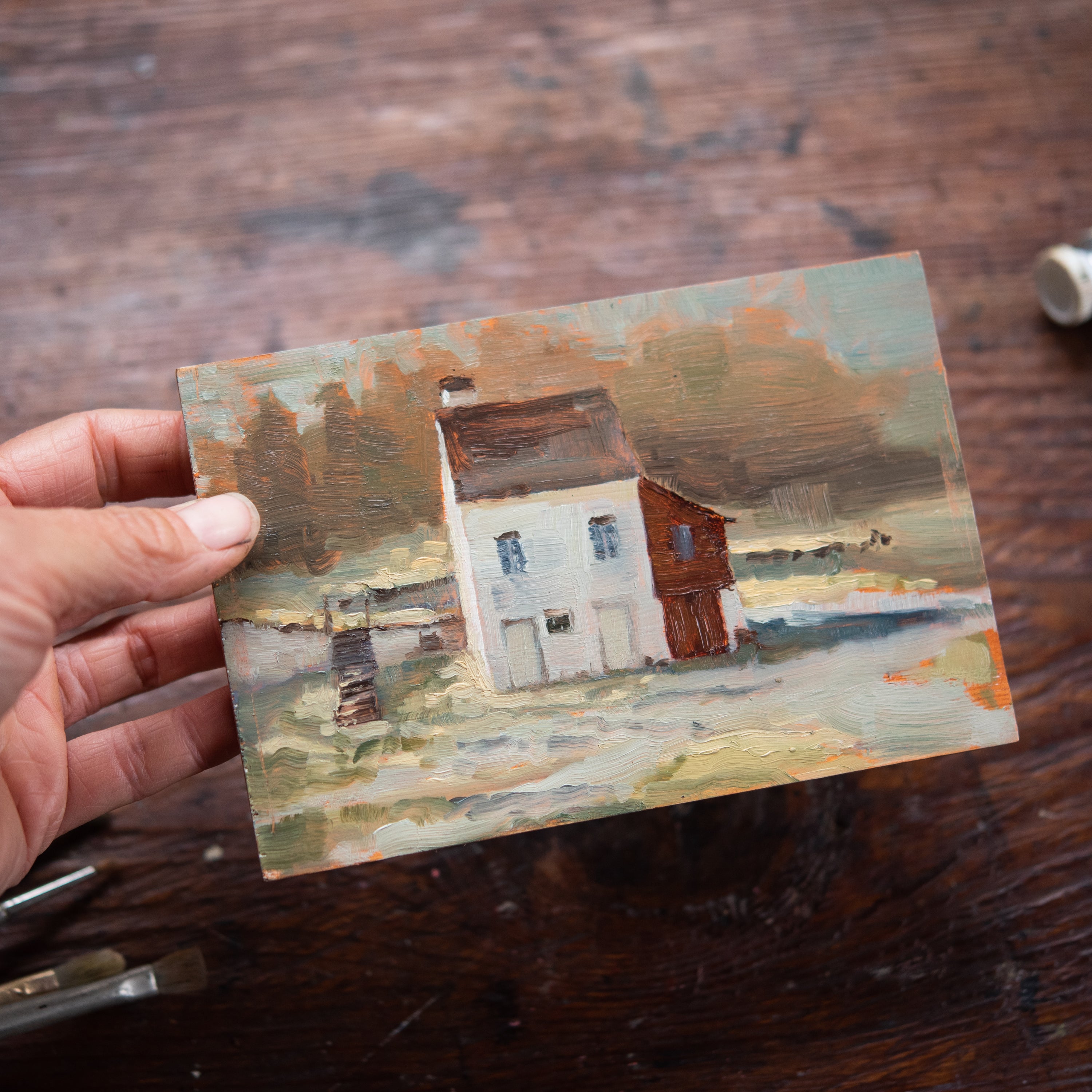 Original Plein Air Painting by Walter Kent: Hopewell Furnace, 2021