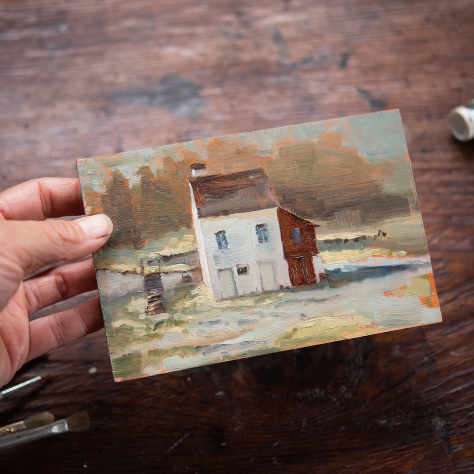 Original Plein Air Painting by Walter Kent: Hopewell Furnace, 2021