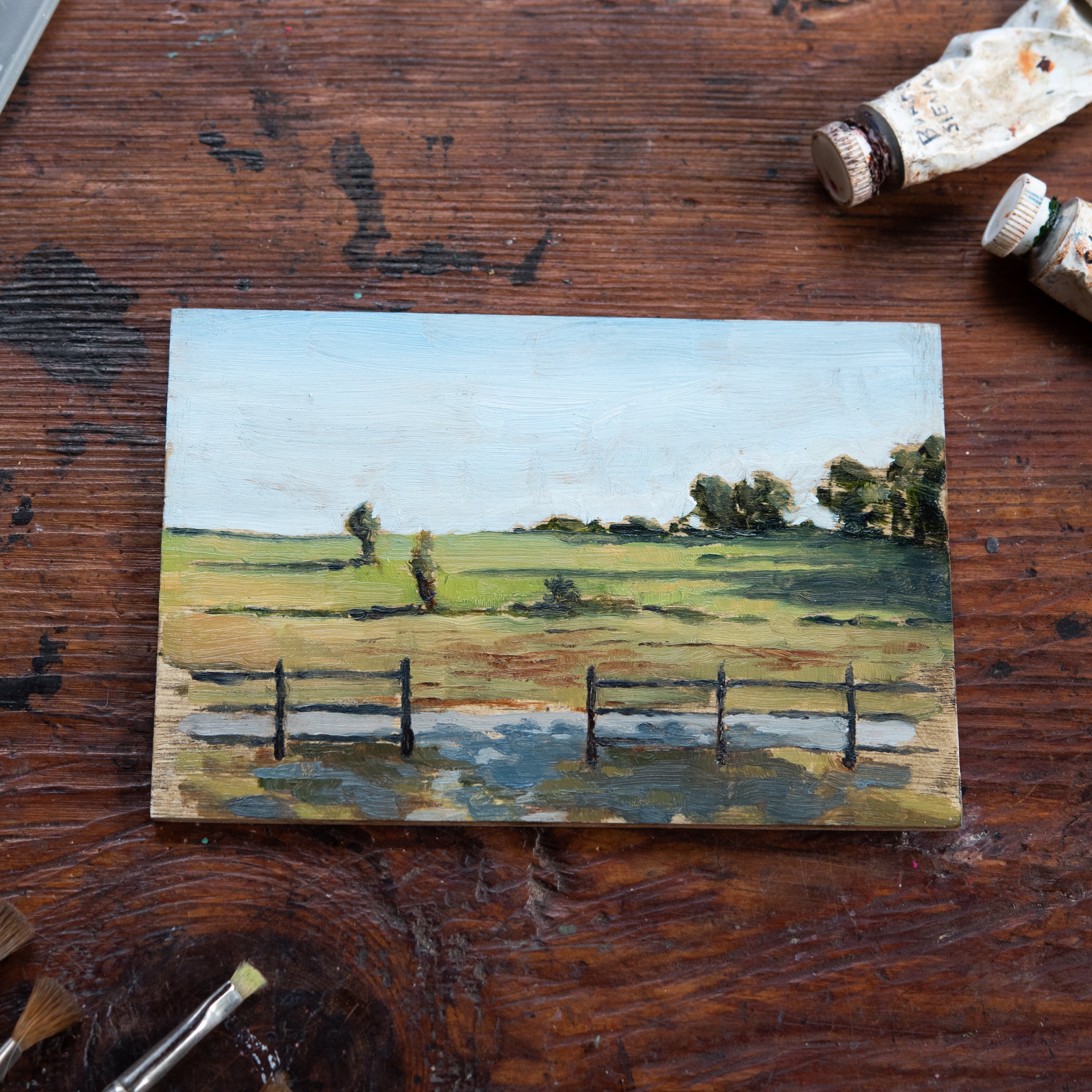 Original Plein Air Painting by Walter Kent: Indiana Dunes, 2020