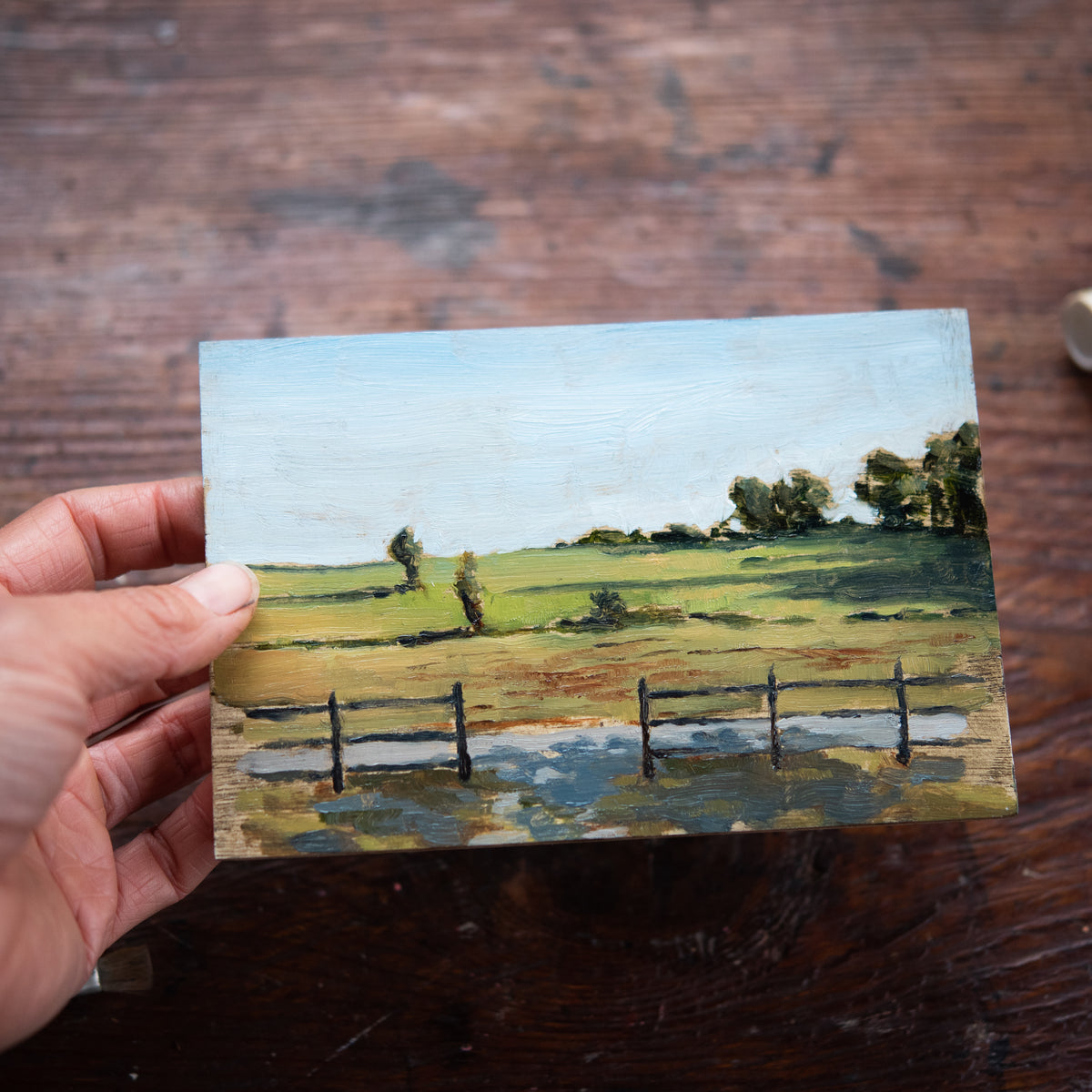 Original Plein Air Painting by Walter Kent Indiana Dunes, 2020 Peg