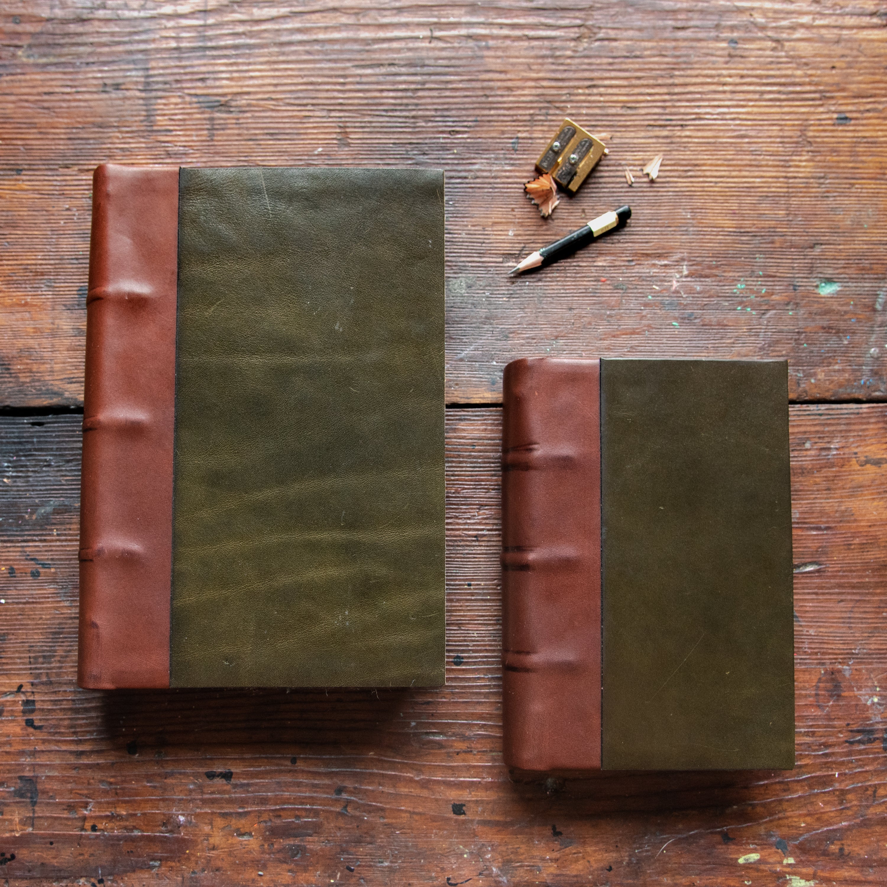 Carson Hand-Bound Leather Tome (Green)