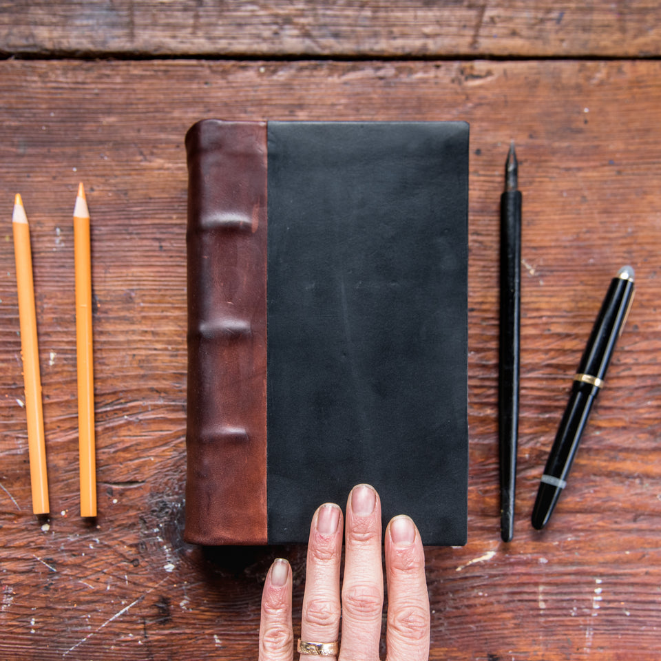 Harper Hand-Bound Leather Tome (Brown)