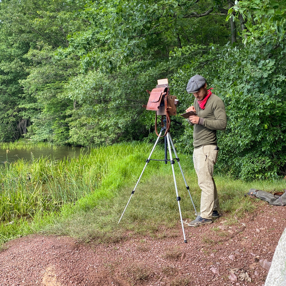 Original Plein Air Painting by Walter Kent: Locust Lake, 2020