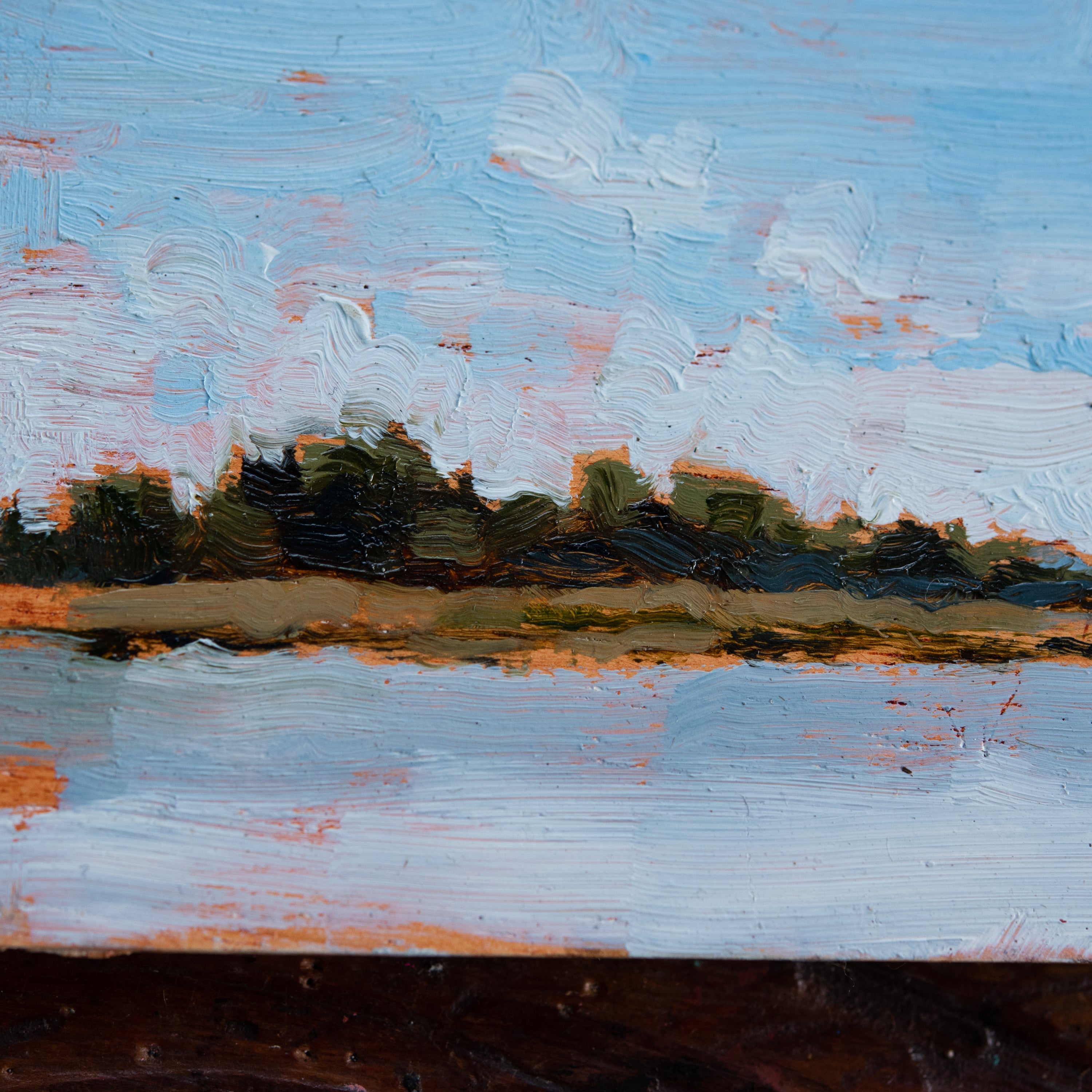 Original Plein Air Painting by Walter Kent: Locust Lake, 2020