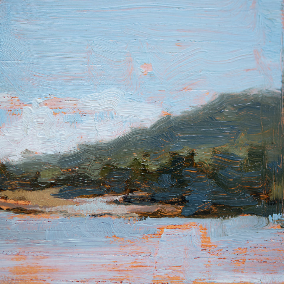 Original Plein Air Painting by Walter Kent: Locust Lake, 2020